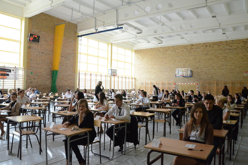 Egzamin maturalny w jednej ze szkół w Lublinie