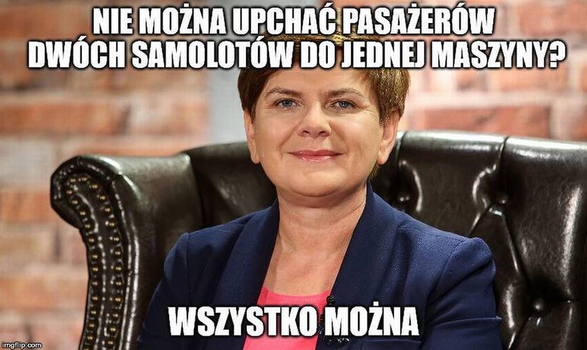 Memy o samolocie Szydło