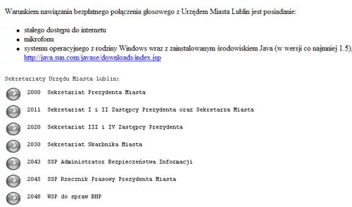 Z pracownikami Urzędu Miejskiego można porozmawiać w Lublinie przez darmowy telefon internetowy.