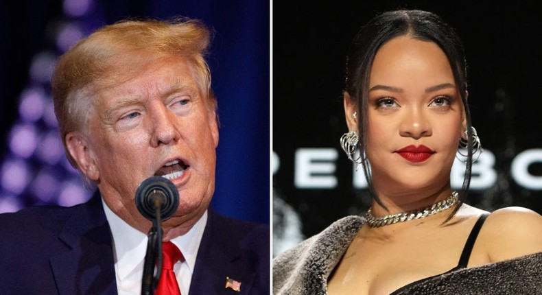 Trump picked a fight with Rihanna ahead of her Super Bowl set, saying ...