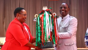 President William Ruto at the National Drama and Film Festival Winners’ State Concert held at Sagana State Lodge, Nyeri County on April 19, 2024