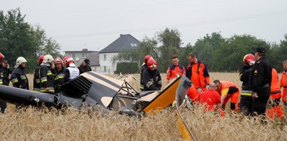 Katastrofa śmigłowca koło Opola. Dwie osoby nie żyją