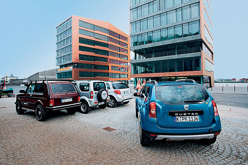 Dacia Duster kontra Łada Niva, Suzuki Jimny i Suzuki SX4: porównujemy najtańsze 4x4 na rynku