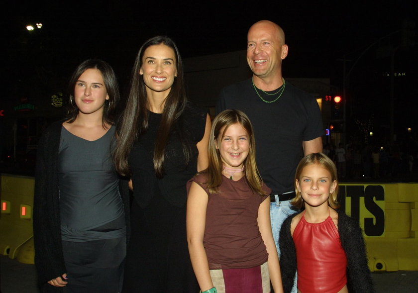 Demi Moore z byłym mężem i dziećmi