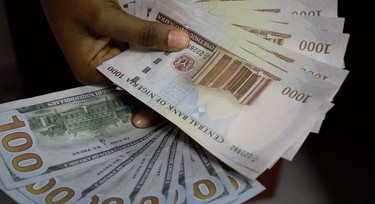 Naira appreciates by 2.4% against dollar at official market