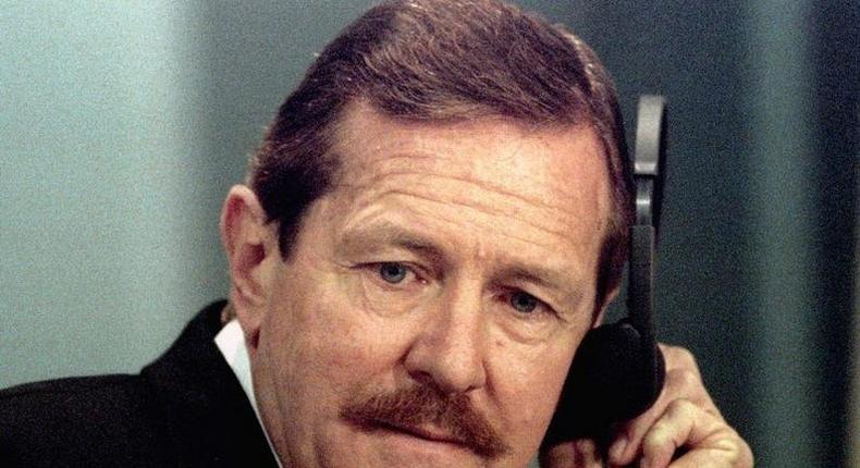 Clive Derby-Lewis listens to questions during the Truth Commission hearing at Pretoria City Hall ,  file.