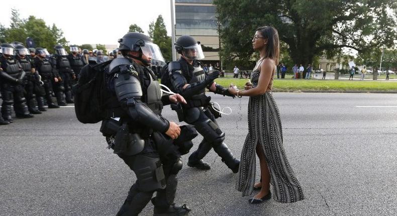 This iconic photo from the protest have gone viral, you won't believe why