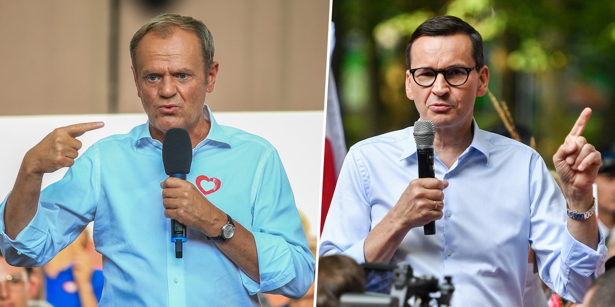 Tusk i Morawiecki starli się za Pomorzu Zachodnim.