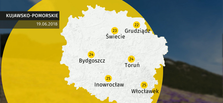 Prognoza pogody dla woj. kujawsko-pomorskiego - 19.06