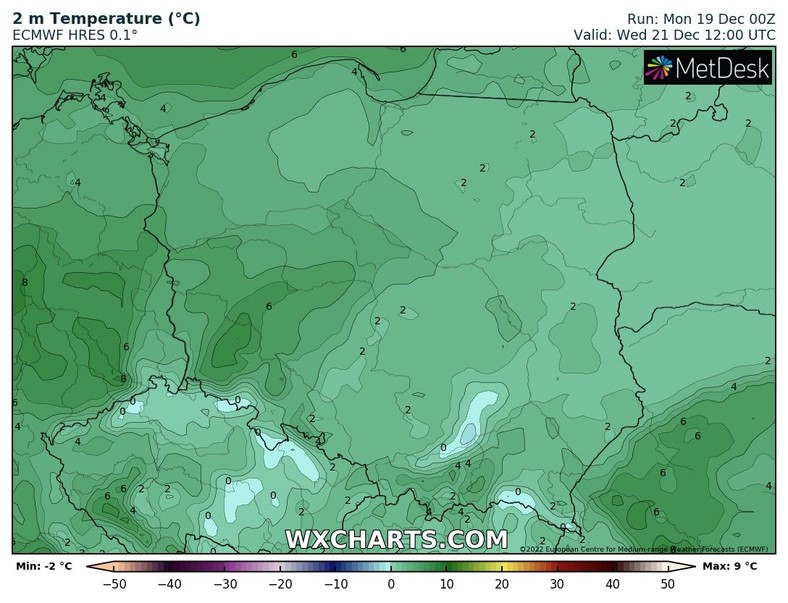 W połowie tygodnia mrozu w dzień już nigdzie nie będzie