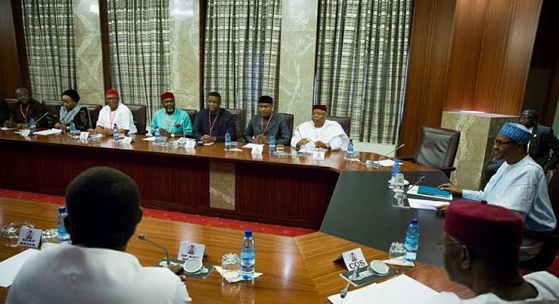 President holds closed-door meeting with south-east leaders.