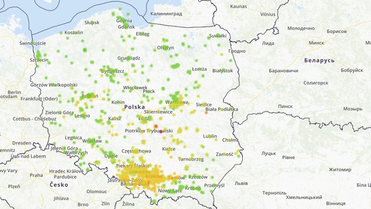 Smog w Polsce - 29 października. Stan, jakość i zanieczyszczenie powietrza