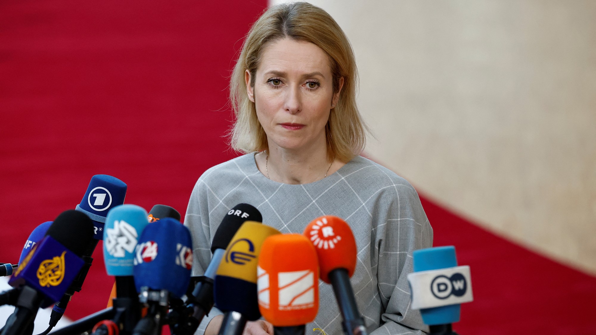 Šéfka európskej diplomacie Kaja Kallasová, REUTERS/Stephanie Lecocq