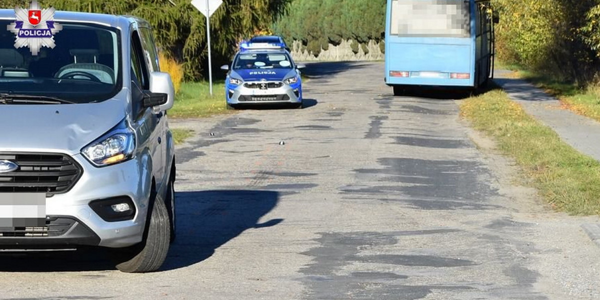 Lubelskie. 7-latka potrącono na drodze. Na miejscu lądował śmigłowiec LPR.