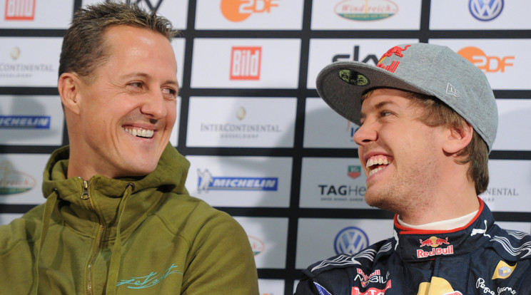 Schumacher és Vettel még 2010-ben/Fotó: AFP
