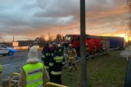 Wypadek strażaków koło Torunia
