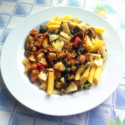 Gyors vargányás penne