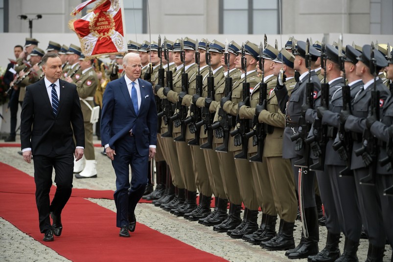 Joe Biden i Andrzej Duda