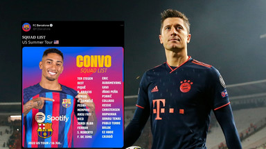 Barcelona ogłosiła kadrę. Lewandowskiego nie ma na liście