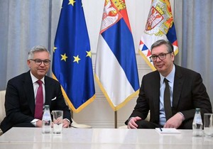 Aleksandar Vučić i evropski komesar za unutrašnje poslove i migracije Magnus Bruner