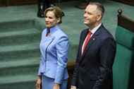 Uroczystość zaprzysiężenia. Prezydent Karol Nawrocki z żoną Martą Nawrocką