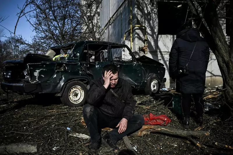 Rosja zaatakowała Ukrainę Fot. ARIS MESSINIS/AFP/East News