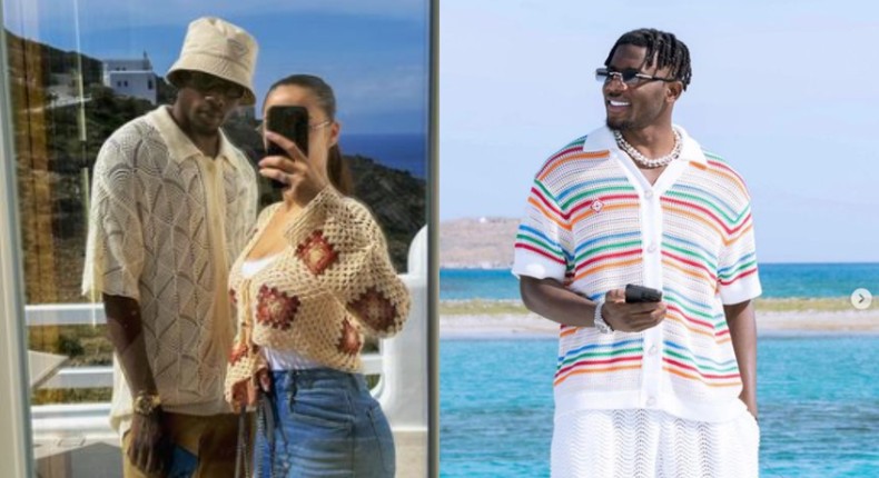 Black Stars players react as Mohammed Salisu holidays with lady in Greece