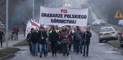 Górnicy spacerowali. Protest w Suszcu