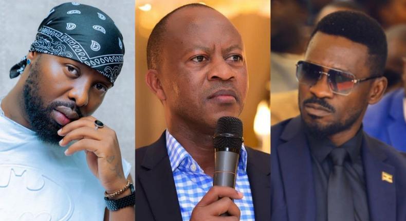 Eddy Kenzo, Frank Gashumba and Bobi Wine