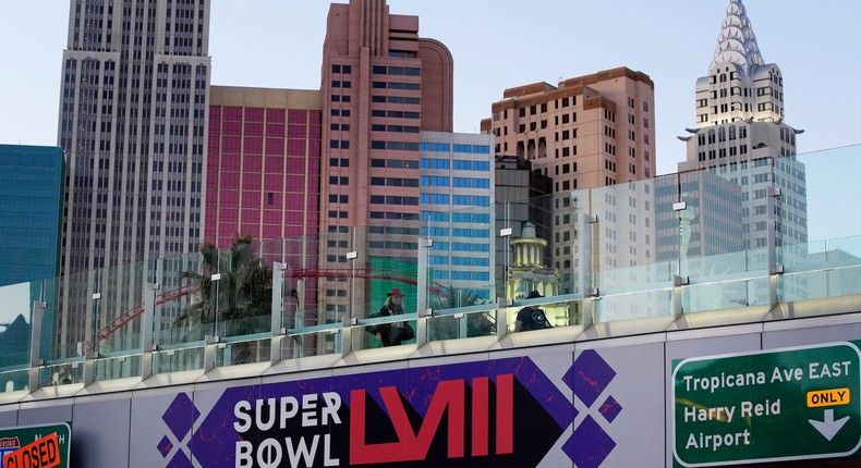 The Super Bowl will be held in Las Vegas for the first time.John Locher/AP