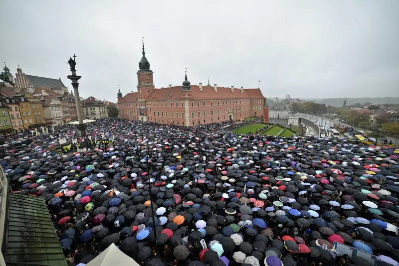 &quot;Czarny protest&quot; w Warszawie