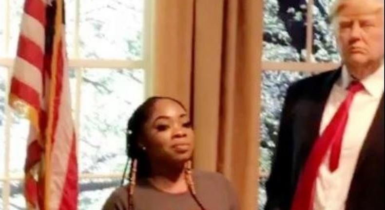 Moesha Boduong shares photo with Donald Trump