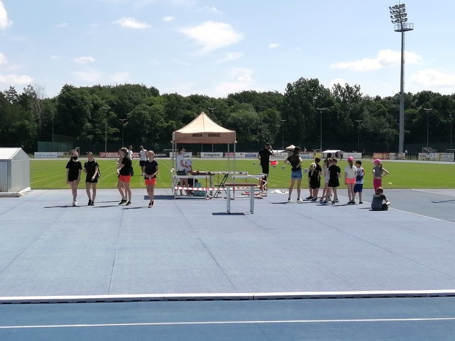 Zawody na sieradzkim stadionie