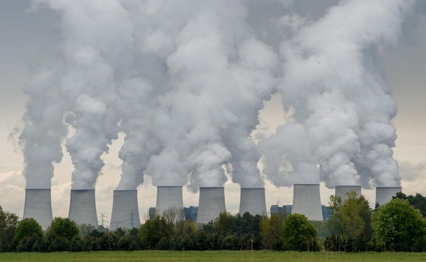 Cooling Towers at Power Plant in Germany