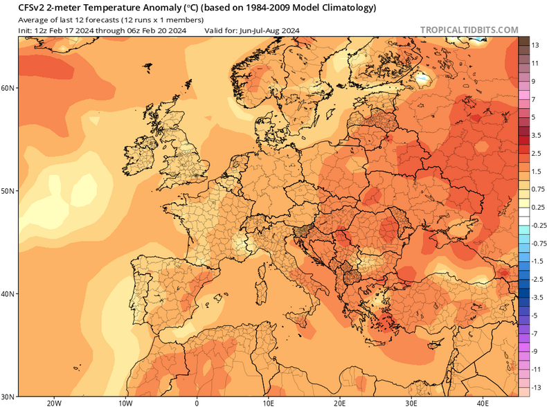 Mimo opadów w Europie będą zdecydowanie dominować wysokie temperatury
