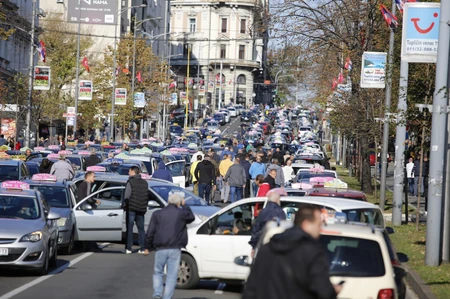 protest taksisti 6. dan