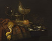Willem Claesz Heda, "Martwa natura z nautilusem, ostrygami i srebrną solniczką" (ok. 1660–1663)