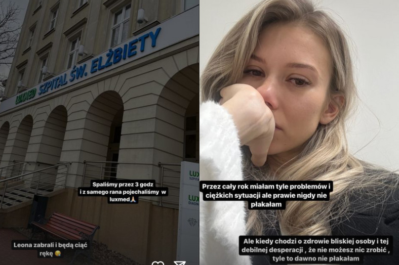 Relacja dziewczyny Leona Myszkowskiego na Instagramie