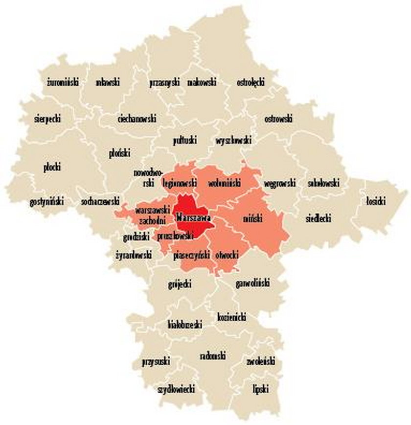 Unia podzieliła Mazowsze