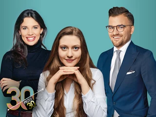 Od lewej: Karolina Borner, Wiktoria Wójcik, Jakub Roskosz