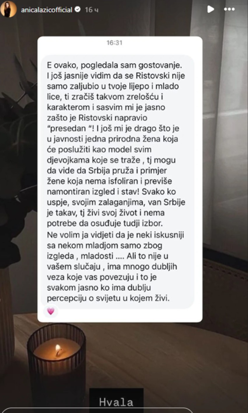 Anica Lazić, objava