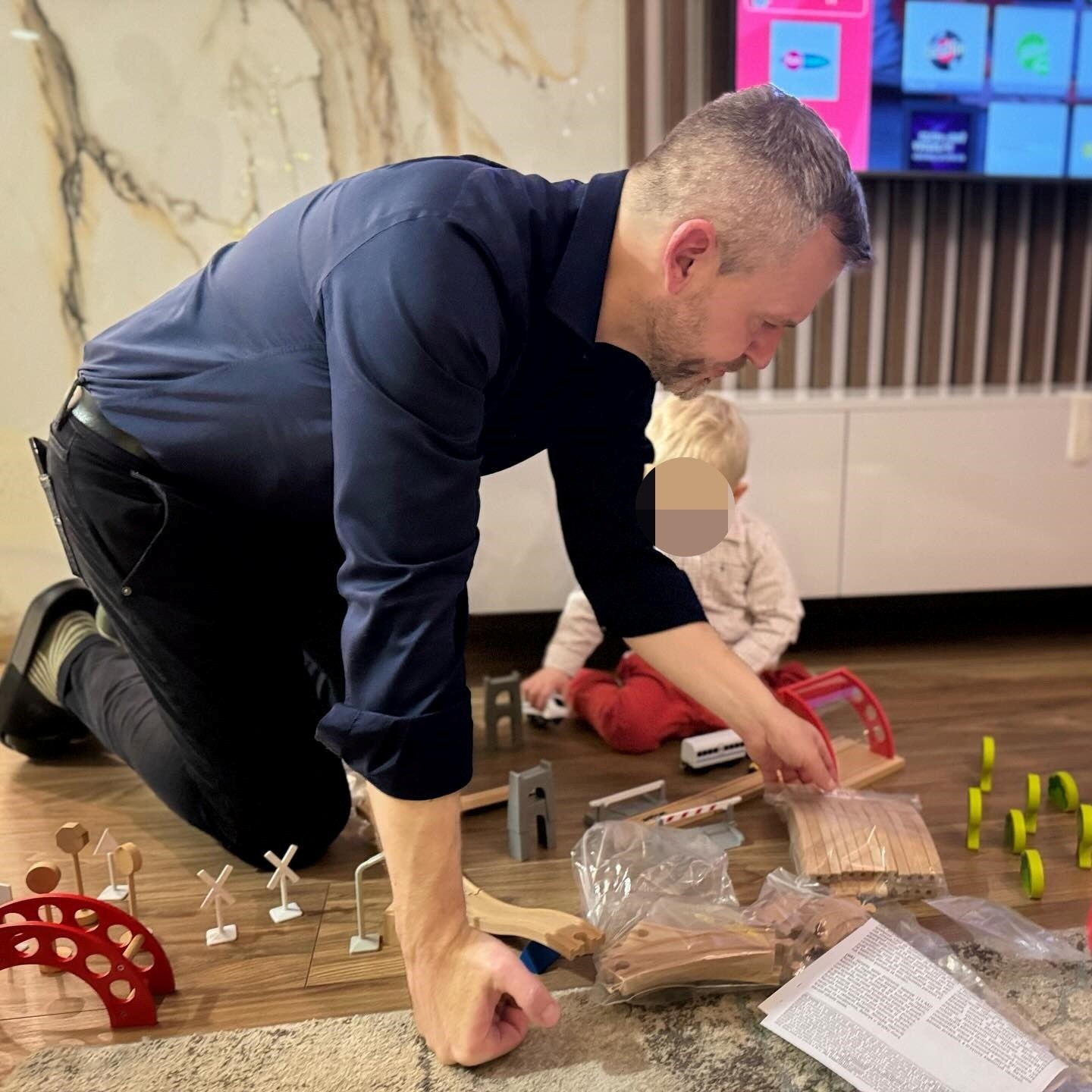 Pellegrini si v skutočnosti užíval chvíle v rodinnom kruhu.