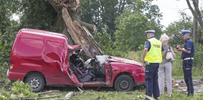 Burza zabija! Nie żyje kierowca ze Zgierza przegnieciony konarem