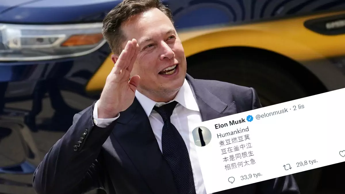 Elon Musk zacytował starożytny wiersz (twitter.com/@elonmusk)