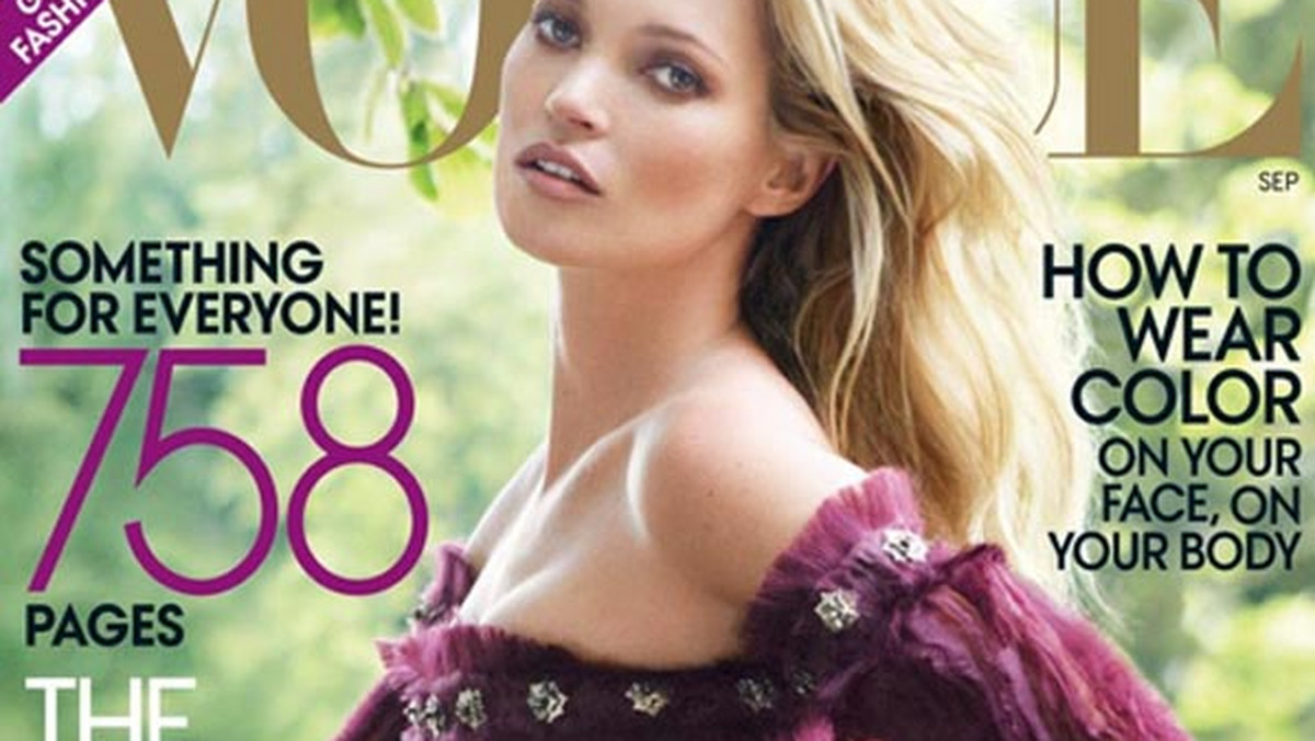 Wrześniowe wydanie amerykańskiego magazynu Vogue jest zwykle najgrubsze! W tym roku na okładce jest Kate Moss.