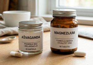 Ašvaganda i magnezijum, ilustracija napravljena uz pomoć AI.