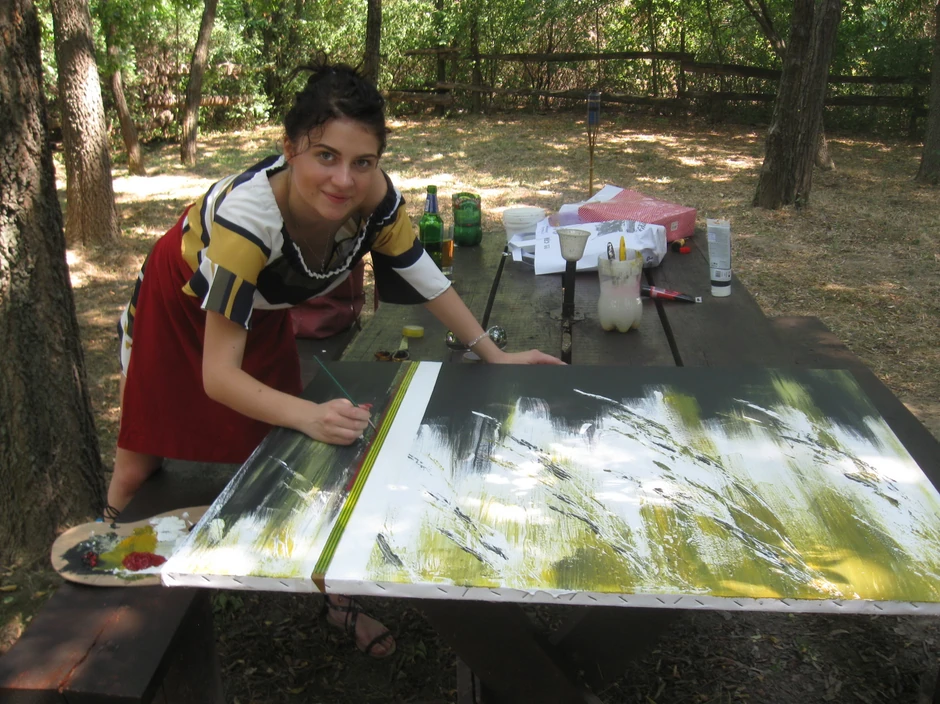 Jovana Suvajac, studentkinja slikarstva