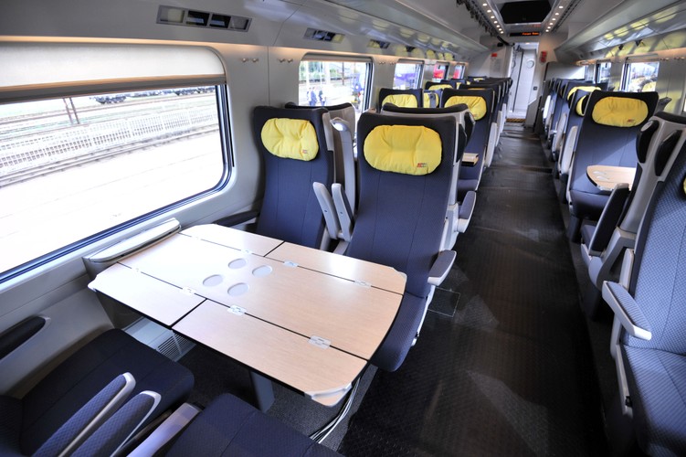 Pociąg Pendolino na 10. Międzynarodowych Targach Kolejowych Trako w Gdańsku