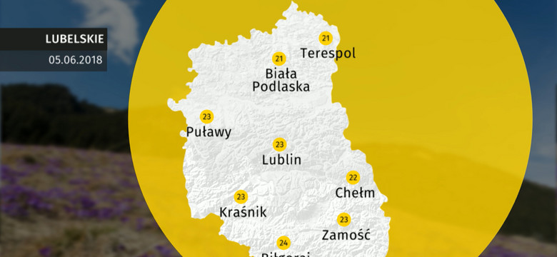 Prognoza pogody dla woj. lubelskiego - 05.06