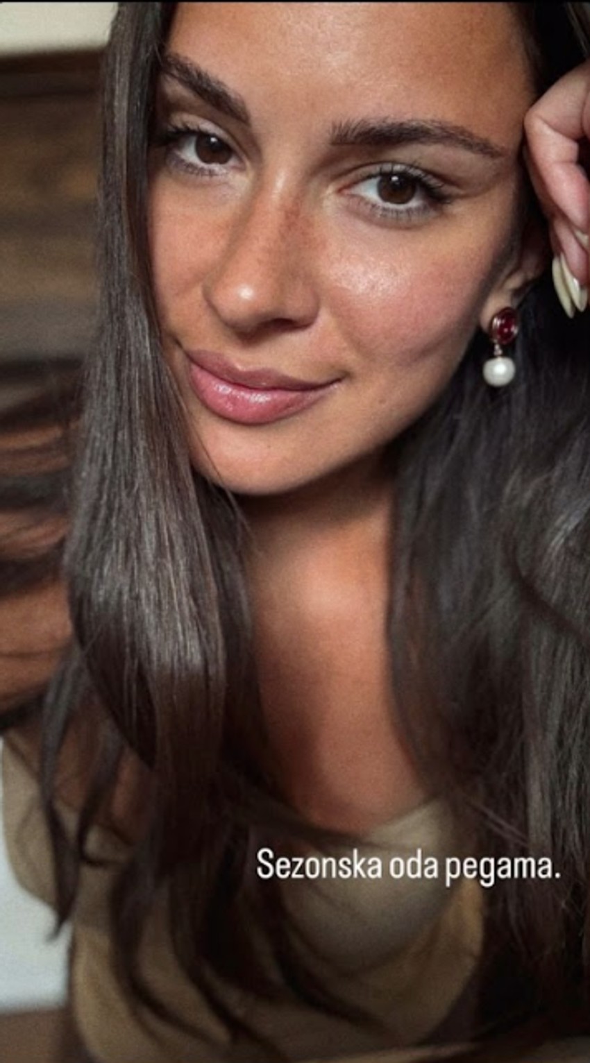 Dragana Kosjerina pokazala pege na nosu